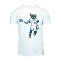 Big Blue Tennis White T-Shirt Short-Sleeve